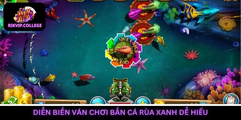 Diễn biến ván bắn cá rùa xanh dễ hiểu dành cho tân binh
