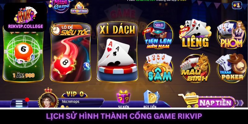 Giới thiệu Rikvip cổng game thành lập vào năm 2014
