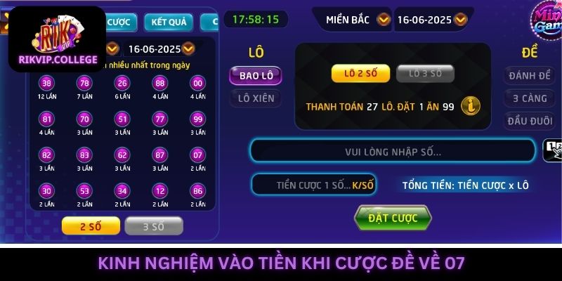 Kinh nghiệm vào tiền khi chơi lô đề hiệu quả từ cao thủ