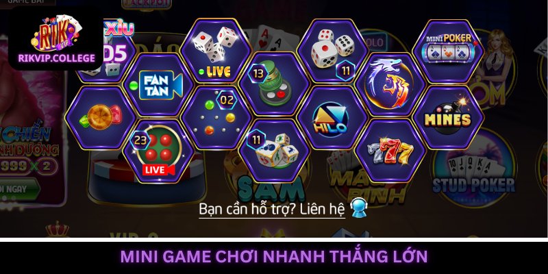 Mini game dễ chơi dễ thắng được hội viên yêu thích hàng đầu