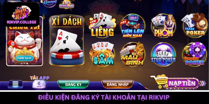 Người tham gia nắm rõ điều kiện để đăng ký Rikvip thành công