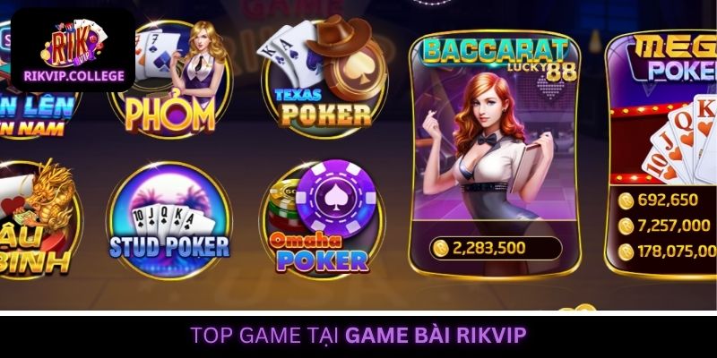 Poker là tựa game thu hút top đầu ở game bài Rikvip