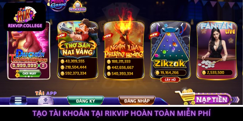 Quy trình thiết lập tài khoản tại trang web hoàn toàn miễn phí