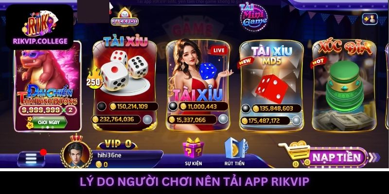 Tải app Rikvip là lựa chọn tuyệt vời dành cho mọi hội viên
