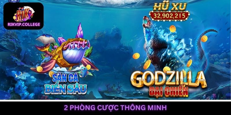 Thiết kế 2 phòng cược phù hợp người dùng với giá trị đạn khác nhau